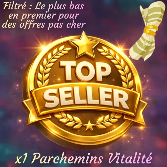 Kelerog : x1 petit Parchemins Vitalité + Top bonus - Delivery 5 minutes