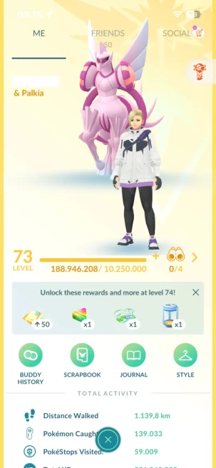 Level 73, 7 Legendary IV100, 482 Shiny, 376 Legendary, 102 IV 100, 21 Shiny Legendary, 69 Shadow Legendary