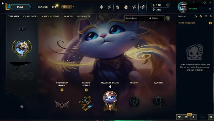 EUW - SAFE SEASON16 IRON 4 0LP | 31000 BE | PLACEMENTS DONE | 0W 18L | INSTANT DELIVERY | LOW MMR | UNVERIFIED EMAIL | IRON IV | #2998