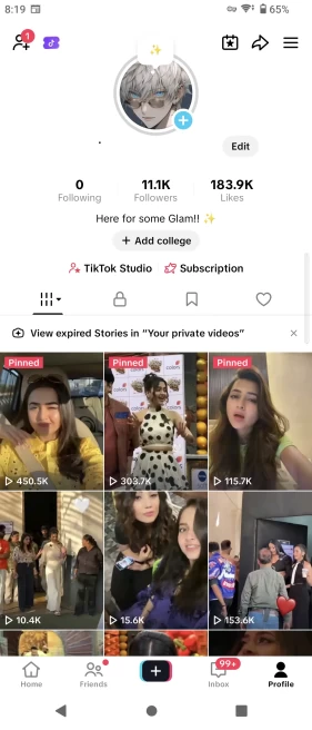 US Monetized Creator Rewards Program Account | 11k Real Followers & 184k Likes | Real screenshots + Full Access + Account in Good Standing