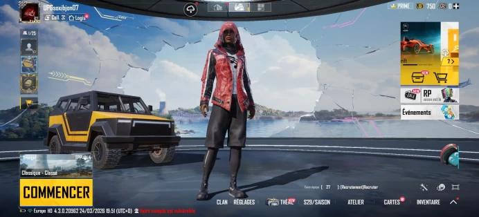 [Code 9624] LEVEL 62 RANK DIAMOND V EUROPA NOW/SET 58 MYTIC 2/GUNLAB 2/2X RPMAX/HELM 3/BAG 7/M146 DESERT/UAZ SKIN