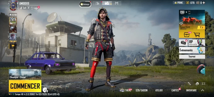[Code 9625] LEVEL 65 RANK CROWN III EUROPA NOW/SET 39 MYTIC 2/HELM 7/BAG 6/MATERIAL 1/RENAME CARD 1/GUNLAB 1/RP A18 ON 61/DACIA SKIN