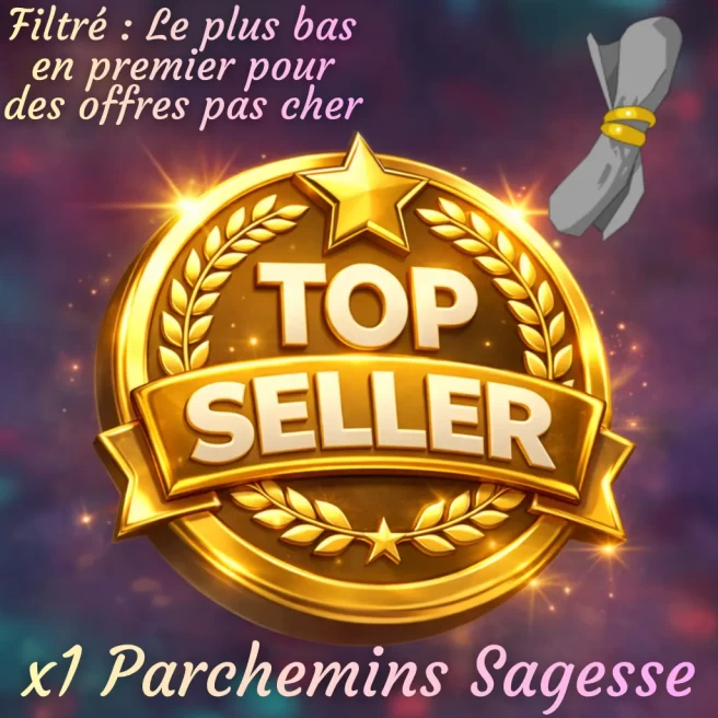 Kelerog : x1 petit Parchemins Sagesse + Top bonus - Delivery 5 minutes