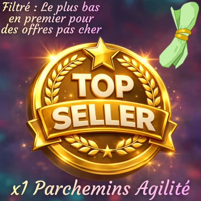 Kelerog : x1 petit Parchemins Agilité + Top bonus - Delivery 5 minutes