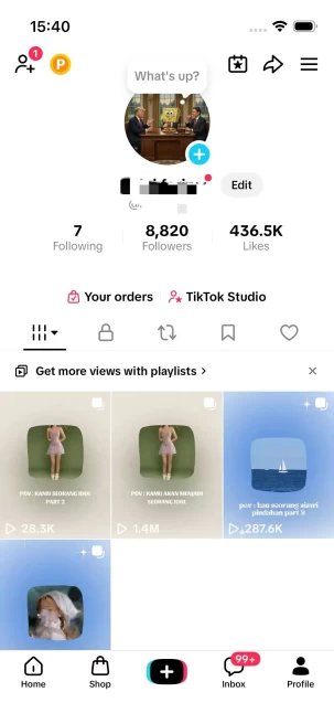 Instanly Delivery/ 8.8K Real Followers+430K Real Likes/ Meme Content/ Live Stream/ Full Access