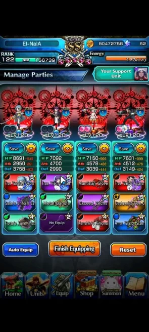 Global|Rank 122|24 Ascend|EmiyaTW,SayakaTW,SaitoTW,FrenTW,ChloeTW,ShunaTW,S Miyu,WH Fen,Himura,Etc|Lpot 605|Check SS|(GS2272)