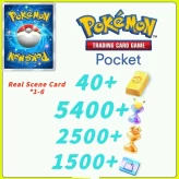 Global Server / Pokémon Gold Bricks*40 - Pack Opening Hourglass*5400- Challenge Hourglass*2500-Shop Ticket×1500 -