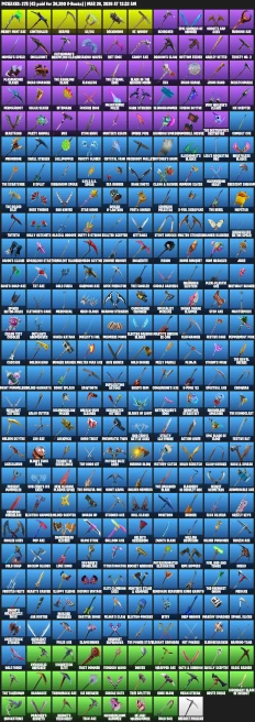 261 Skins | Renegade Raider (OG) + OG Skull Trooper + Black Knight + Merry Mint Axe