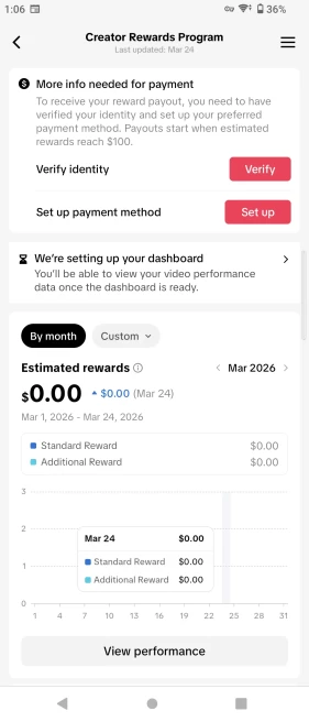 [FRANCE] Fully Monetized Creator Rewards Program Account – 10K Real Followers & 24K Likes | Instant Earnings, Full Access & Good Standing