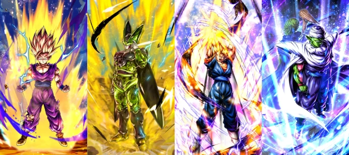 2UL+2LR[iOS]10S UL SuperSaiyan2 Gohan(youth)[green]+8S UL Perfect Cell[red]+LR Super Vegito+LR Fused with Kami Piccolo+45000CC+0~5LL[Global]Auto