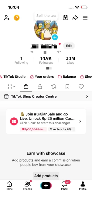 Instanly Delivery/ 14K Real Followers+3.1M Real Likes/ Tiktok Shop For Creator/ Live Stream/ Full Access