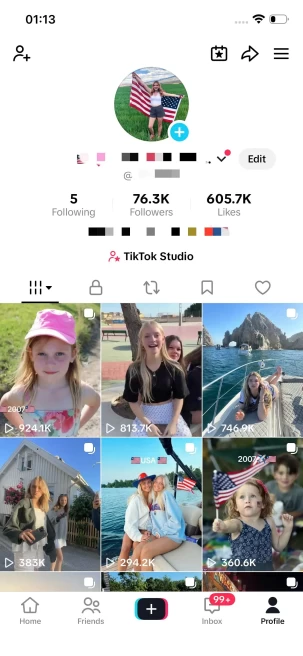 Instanly Delivery/ Monetized 76K Real Followers+600K Real Likes Account/ Creator Rewards Program Activated/ Full Access