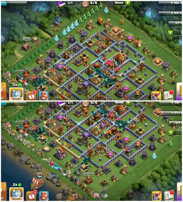 [World Best Equipment]||Th16 Almost Maxed||14 Epic Equipment||Decorated Staue Tree||Free Nc||2298 Ws||Exp:223