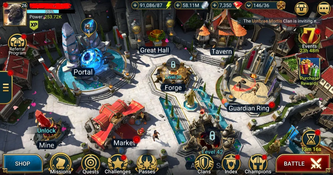 Starter with Mythical - Lazarius : 91k energy / 58 mln coins / Var-Gall ...