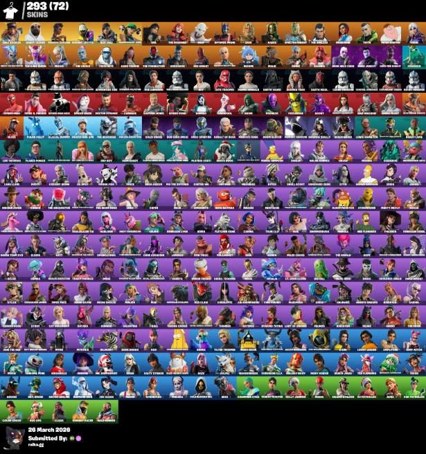 [PC/PSN/XBOX] 293 skins | The Look | Shady Doggo | Fashion Banshee | Reaper Axe| Championship Aura | 500 VB
