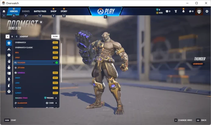 DOOMFIST / THUNDER / Full Mail Access / see the picture / Please Read Description