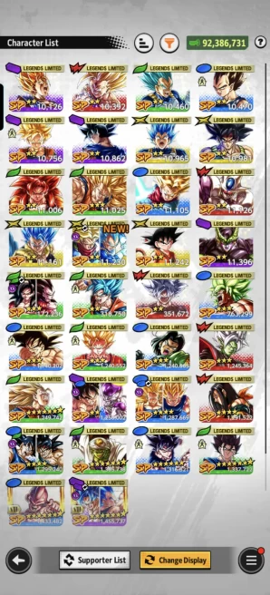 D994-IOS+Android-4 UL Red Star(Majin+Turles+Beast Gohan)+34 Legends +Good Equipment+Zamasu Red+Goku Yellow+Vegito Green+Goku Uis+Buu kid Zenkai