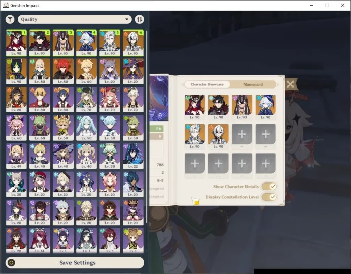 ASIA|AR 56| 6 Limited +3(*5Weapon)|Chasca+sign,Wriothesley,Cyno,Furina,Etc|Reoni On|2Skin|Mc Male|TakeMail|CheckSS(GI5527)