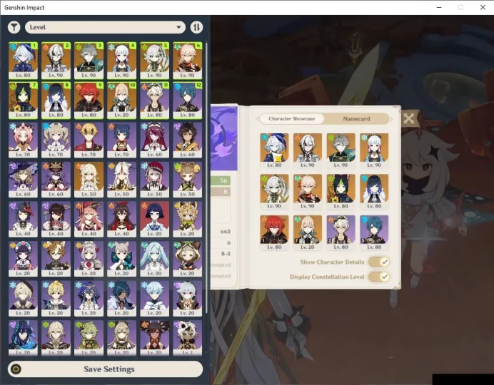 ASIA|AR 56| 7 Limited +2(*5Weapon)|Arlecchino,Furina,Kazuha,Nahida,Ayaka,Yelan,Alhaitam|Mc Female|TakeMail|CheckSS(GI5533)