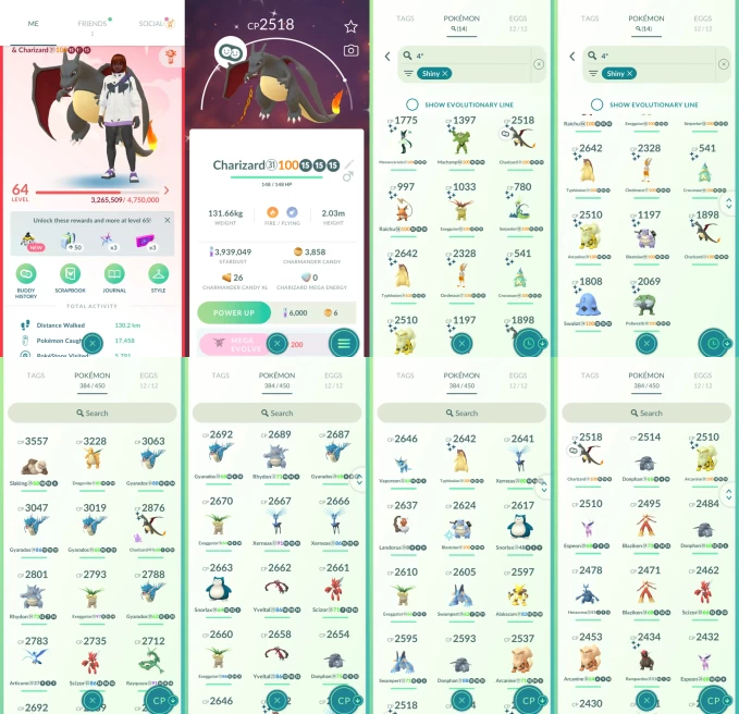 AC1356 -lv 64 Valor | x5 3000CP | x130 2000CP | x18 Legendary | x14 SHUNDO | x120 shiny | x81 100IV | shundo Charizard Blastoise Typhlosion Cind