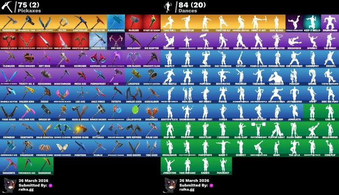 [PC/XBOX] 111 skins | Black Knight | Sparkle Specialist | The Reaper | Blue Squire | Royale Knight | Take The L | Floss |	Y718