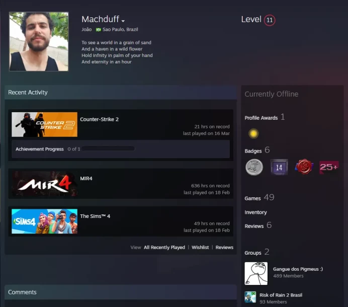 49Game-CS2 Prime+4Medals(10Y/5Y/Loyalty Badge/Global Offensive Badge)+14 Years of Service Steam