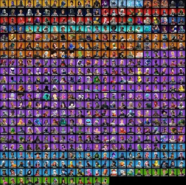 475 skins | OG Renegade Raider | OG Purple Skull Trooper | OG Raider's Revenge | black knight |