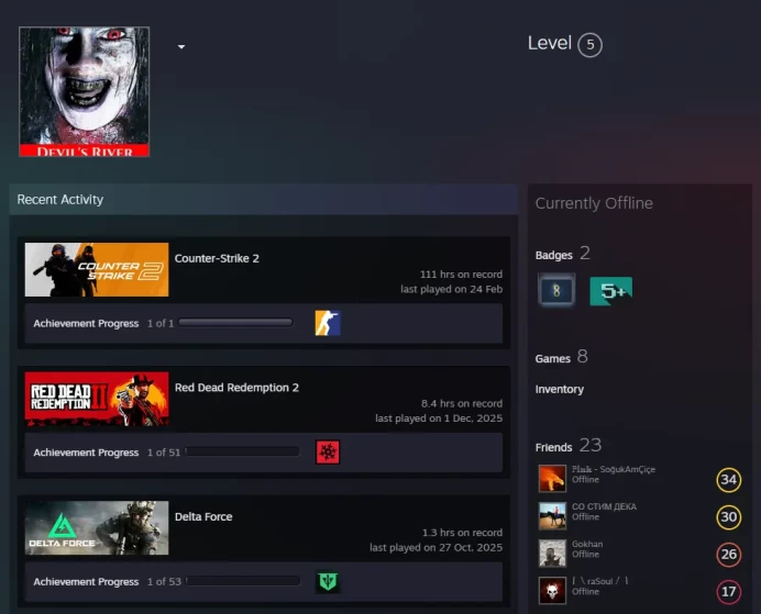 CS2 Prime 111 hours+3Medals(Loyalty Badge/5 Year Veteran Coin/Global Offensive Badge)