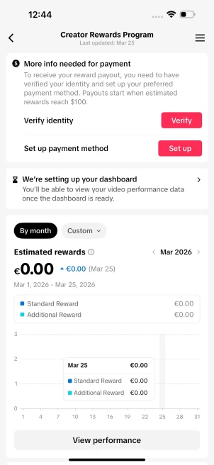 100% Monetized France Account Creator Rewards Program Active | 11k Real Followers & 23k Likes | Real Screenshots + Full Access + Good Standing
