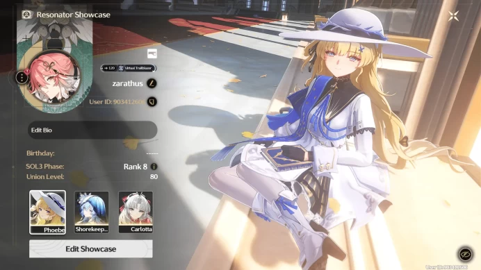 [SEA UL 80] Carlotta S1, Xiangli Yao S1, Phoebe, Zani, Camellya, Zhezhi, Changli, Roccia, Yinlin, Calcharo Rc2, Sanhua Rc6(Skin) | Bd Unset | Gm