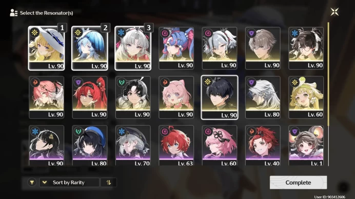 [SEA UL 80] Carlotta S1, Xiangli Yao S1, Phoebe, Zani, Camellya, Zhezhi, Changli, Roccia, Yinlin, Calcharo Rc2, Sanhua Rc6(Skin) | Bd Unset | Gm
