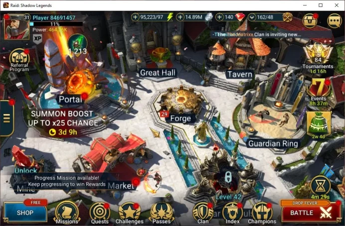 Lv31 464K Power|25 Legendary (Strom Herald,Duchess Lilitu,Ninja,Wukong,Rathalos,Dknight,Etc)|97 Epic|95K Energy|Plarium(RSL1358)