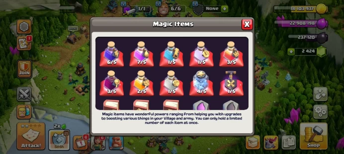 3728 WAR STARS - RARE LEVEL 263 - FREE NAME - SEMI MAX DEFENSE / WALLS - LOTS OF MAGIC ITEMS - 2424 GEMS - 13 HERO SKIN - EQUIPMENT EPIC