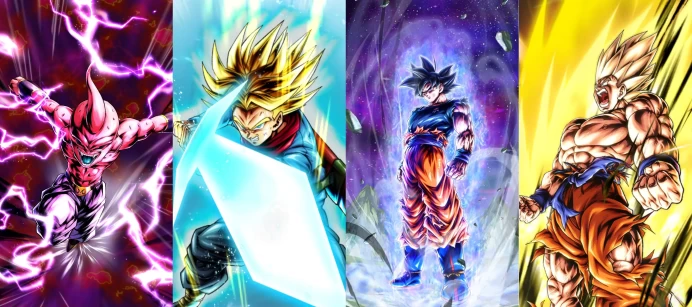 4UL [iOS]10S UL Buu Kid[yellow]+UL Super Saiyan Trunks(Adult)[green]+Ultra Instinct -sign- Goku[yellow]+Ultra Instinct -sign- Goku[yellow]+45000