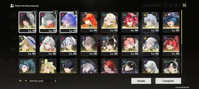 Xiangli Rc1 Chisa S1 Cartethyia S1 Carlotta S1 Jinhsi S1 Zani S1 Camellya S1 Changli S1 Yinlin S1 Phoebe S1 Phrolova Cantarella Augusta Ciaconna