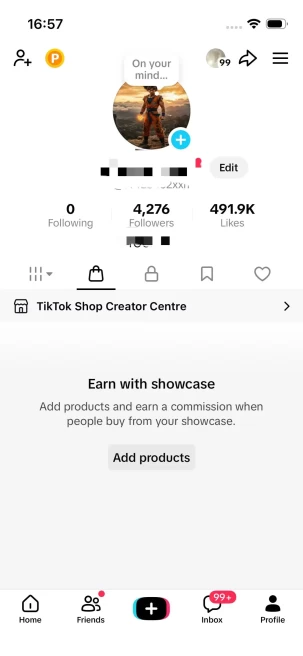 Instanly Delivery/ 4K Real Followers+490K Real Likes/ Tiktok Shop For Creator/ Live Stream/ Full Access