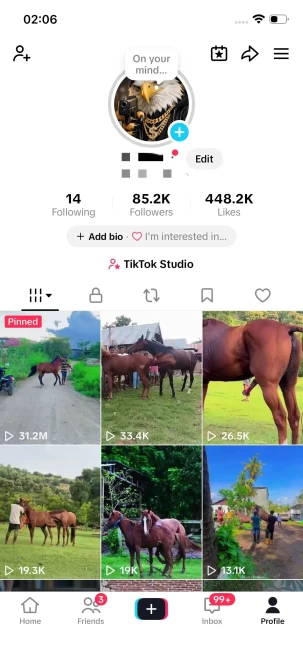 Germany Monetized Account/ 85K Real Followers+440K Real Likes/ Creator Rewards Program Activated/ Live Stream/ Full Access