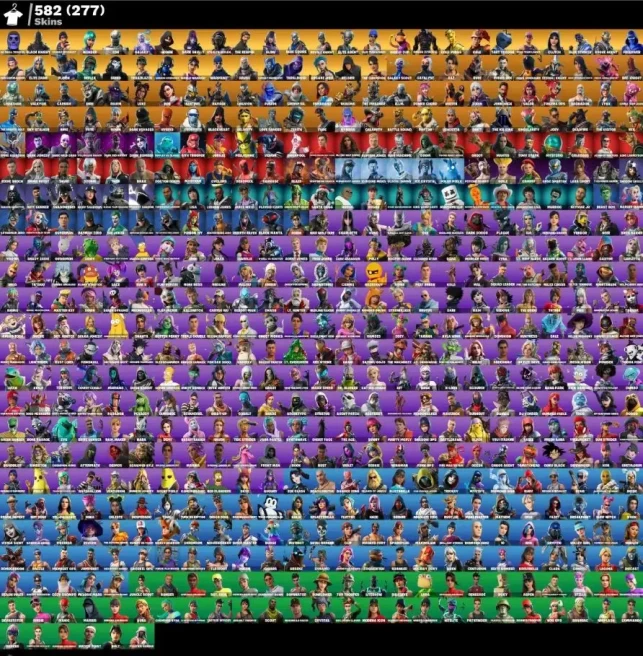 582 Skins | OG STW | OG Skull Trooper | Black Knight | Wonder | Galaxy | IKONIK | Stealth Reflex | Eon | Dark Skully | Glow |