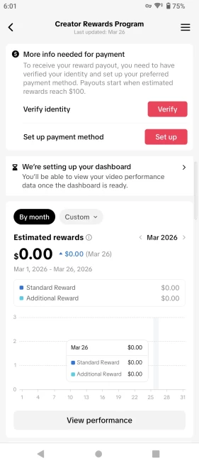 [USA] Fully Monetized Creator Rewards Program Account – 9K Real Followers & 93K Likes | Instant Earnings, Full Access & Good Standing