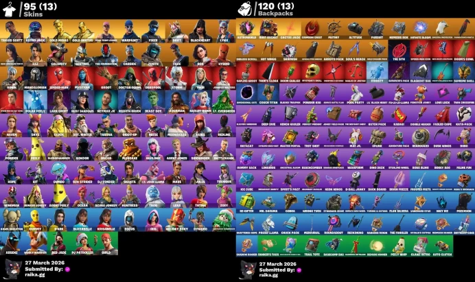 [PC/XBOX] 95 skins | Travis Scott | Astro Jack | Gold Midas | Gold Brutus | Fixer | Drift | Blackheart | Lynx |	Y732