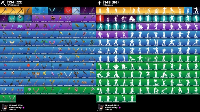 [PC/XBOX] 120 skins | Wildcat | Gold Midas | Gold Brutus | Gold Meowscles | Subzero Cryptic | Fusion | Predator |	Y735