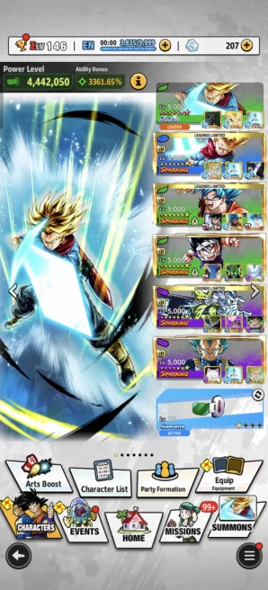 B19-IOS+Android-UL Trunks Full Red Star+Good Team+Nice Equipment+Trunks Zenkai+Cell Zenkai+God Goku Zenkai