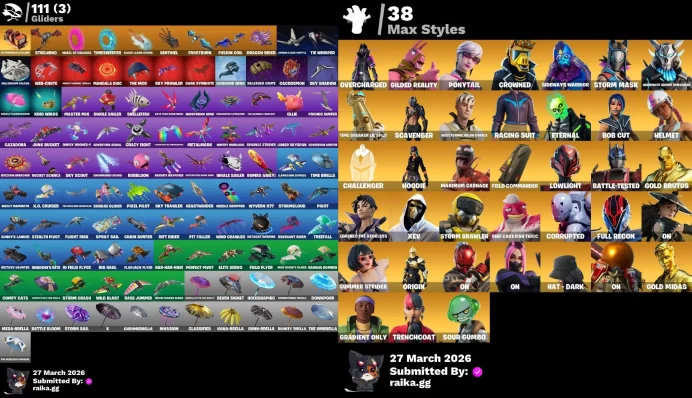 [PC/PSN/XBOX] 100 skins | Stealth Reflex | Gold Brutus | Gold Midas | Reflex | Era | Fusion | The Origin | Malik |	Y736