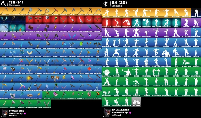 [PC/PSN] 115 skins | Black Knight | Sparkle Specialist | Honor Guard | The Reaper | Blue Squire | Take the L | 	Y739