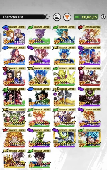 B21-IOS+Android- 2 LR Full Red Star(Vegito+Piccolo)+Good Team+26 Legends+Good Equipment+Vegito Green Full Red Star+Baby 2 12 Red Star+Team Picco
