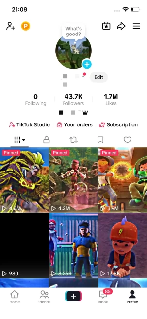 Instanly Delivery/ 43K Real Followers+1.7M Real Likes/ Tiktok Shop For Creator/ Live Stream/ Full Access