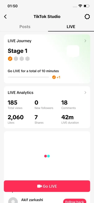 Instanly Delivery/ 43K Real Followers+1.7M Real Likes/ Tiktok Shop For Creator/ Live Stream/ Full Access