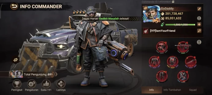 DLS4-53: All Platform - 201M - Vip 12 - 28 Heroes Lv60 - Full T6 