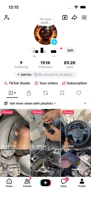 Instanly Delivery/ UK Monetized 19K Real Followers+80K Real Likes Account/ Creator Rewards Program Activated/ Live Stream/ Full Access