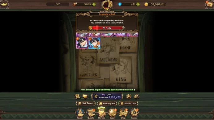 Asia|5,1M CC|491 Dm|3 LR+12 UR+Many Collab|Gowther2/6,Fairy,Elizabeth2/6,Salos2/6,Meresca4/6,Tristan,Elimeli|Code Only|(SDS4005)